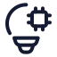 Aiinnovation icon with stroke standard style