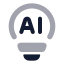 Aiinnovation icon with bulk rounded style