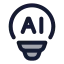 Aiinnovation icon with duotone standard style