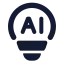 Aiinnovation icon with solid standard style