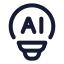 Aiinnovation icon with stroke standard style