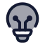Aiinnovation icon with duotone rounded style