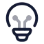 Aiinnovation icon with twotone rounded style