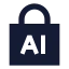 Ailock icon with solid sharp style