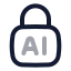Ailock icon with twotone rounded style
