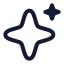 Aimagic icon with stroke rounded style
