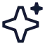 Aimagic icon with stroke sharp style