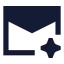 Aimail icon with solid sharp style