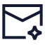 Aimail icon with stroke sharp style