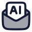 Aimail icon with duotone rounded style
