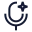Aimic icon with stroke sharp style