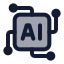 Ainetwork icon with duotone standard style