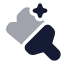 Aipaintbrush icon with bulk rounded style
