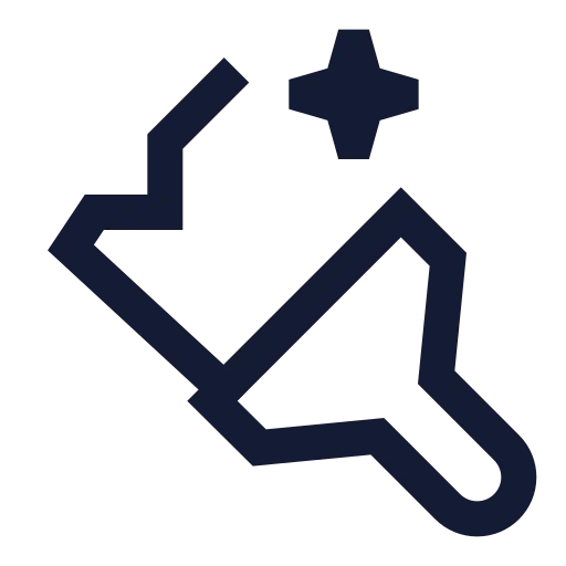 Ai Paintbrush Icon in Stroke Sharp style