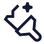 Aipaintbrush icon with stroke sharp style