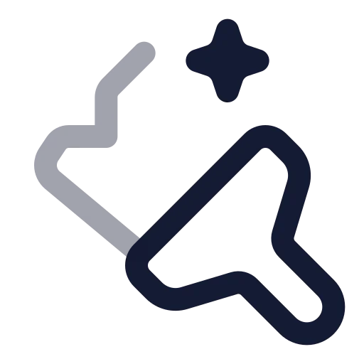 Ai Paintbrush Icon in Twotone Rounded style