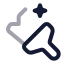 Aipaintbrush icon with twotone rounded style