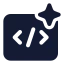 Aiprogramming icon with solid standard style