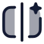 Aireplace icon with duotone rounded style