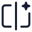 Aireplace icon with stroke standard style