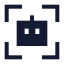 Aiscan icon with solid sharp style