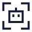 Aiscan icon with stroke sharp style