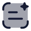 Aiscantext icon with duotone rounded style