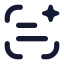 Aiscantext icon with solid rounded style