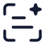 Aiscantext icon with stroke standard style