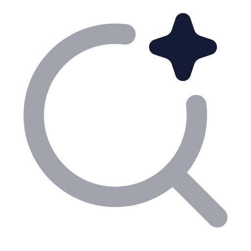 Ai Search 01 Icon in Bulk Rounded style