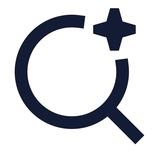 Ai Search 01 Icon in Solid Sharp style