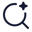 Aisearch icon with stroke rounded style