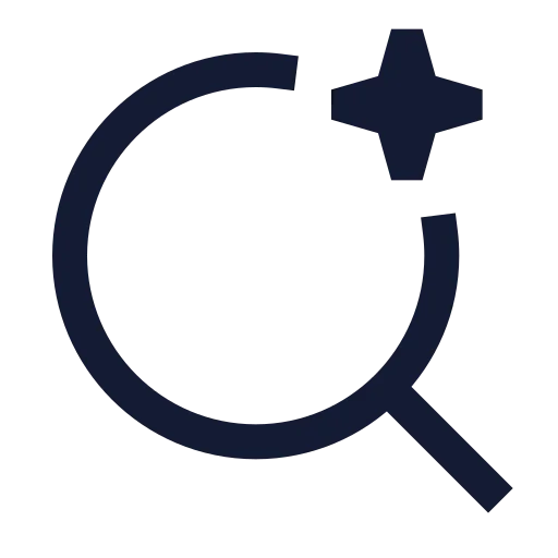 Ai Search 01 Icon in Stroke Sharp style