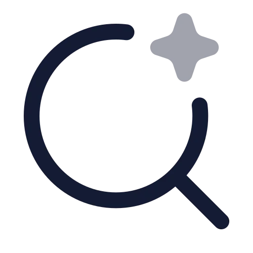 Ai Search 01 Icon in Twotone Rounded style
