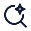 Aisearch icon with duotone rounded style