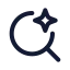 Aisearch icon with stroke rounded style