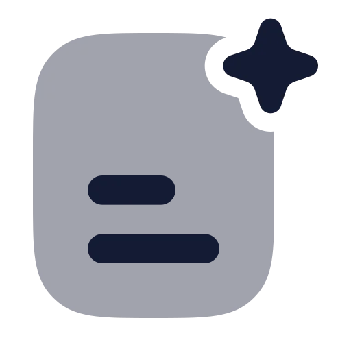 Ai Search Lines Icon in Bulk Rounded style