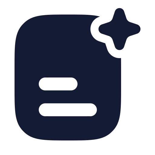 Ai Search Lines Icon in Solid Rounded style