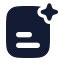 Aisearchlines icon with solid rounded style