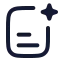 Aisearchlines icon with stroke rounded style