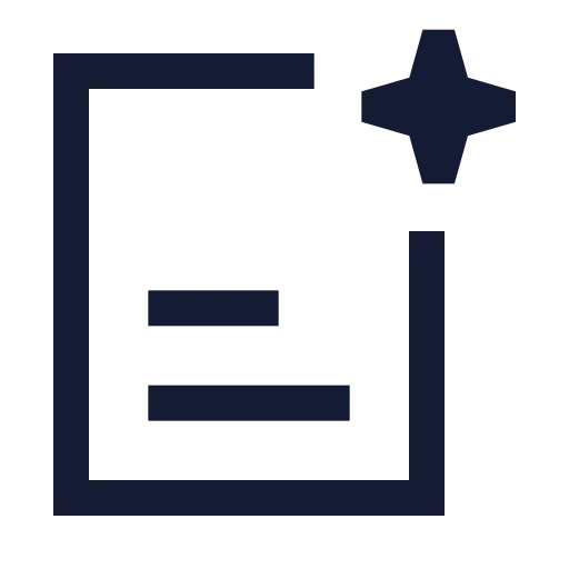 Ai Search Lines Icon in Stroke Sharp style