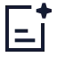 Aisearchlines icon with stroke sharp style