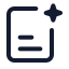 Aisearchlines icon with stroke standard style