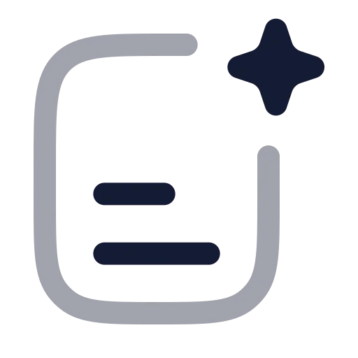 Ai Search Lines Icon in Twotone Rounded style