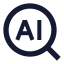 Aisearch icon with solid sharp style