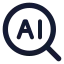 Aisearch icon with solid standard style