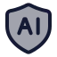 Aisecurity icon with duotone standard style