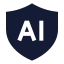 Aisecurity icon with solid sharp style