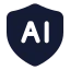 Aisecurity icon with solid standard style