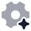 Aisetting icon with bulk rounded style